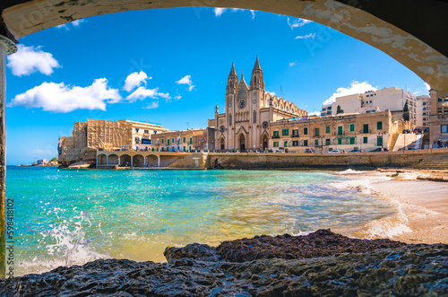 View of Saint Julian, Malta photo