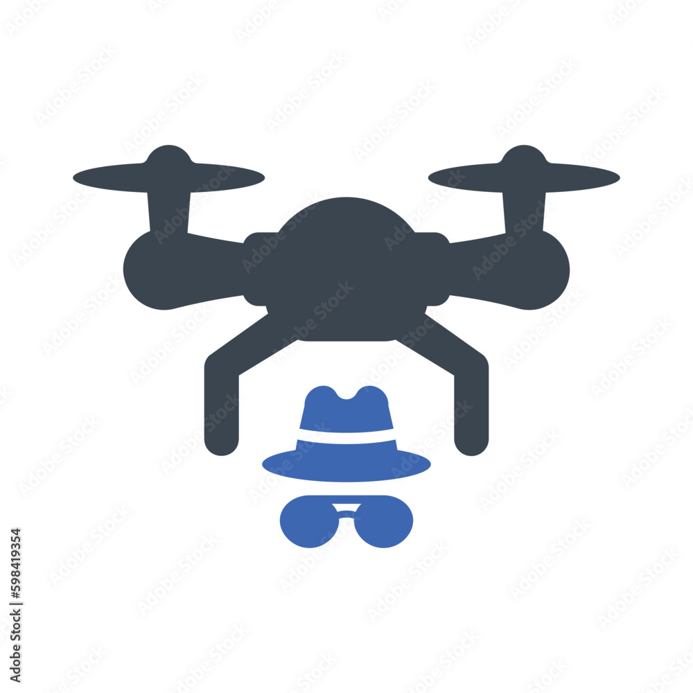 Spy drone icon Spy drone icon