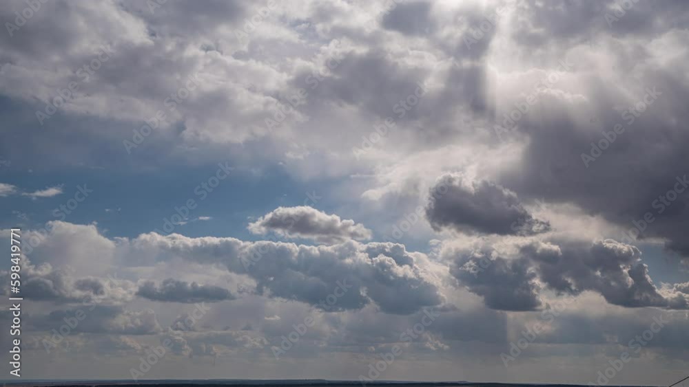Beautiful blue sky white clouds. Puffy fluffy white clouds. Cumulus cloud cloudscape timelapse. Summer blue sky time lapse. Nature weather blue sky. White clouds background. Cloud time Generative AI Beautiful blue sky white clouds. Puffy fluffy white clouds. Cumulus cloud cloudscape timelapse. Summer blue sky time lapse. Nature weather blue sky. White clouds background. Cloud time Generative AI