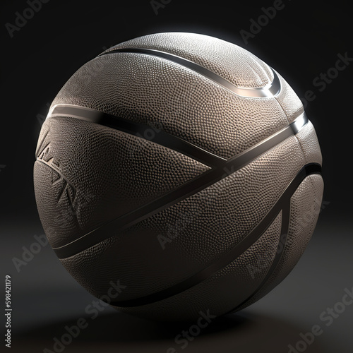 ball, football, sport, basketball, soccer, volleyball, game, baseball, isolated, tennis, equipment, white, sports, rugby, leather, play, team, icon, vector, illustration, object, generative ai © Eugene