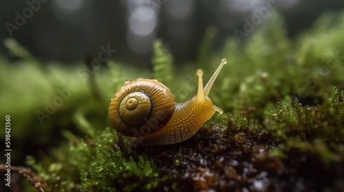 Snail in Forest