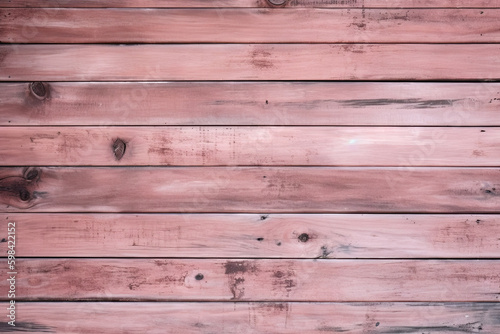 Pink wooden planks background. Wooden texture. pink wood texture. Wood plank background created with Generative AI technology