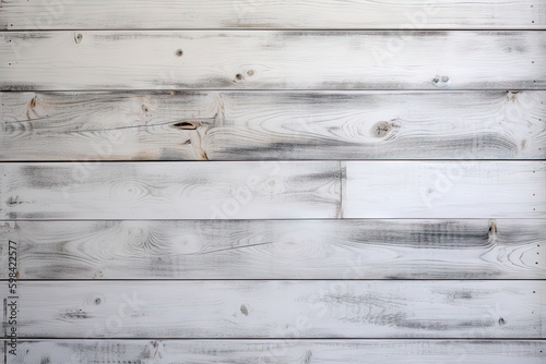 White wooden planks background. Wooden texture. White wood texture. Wood plank background created with Generative AI technology
