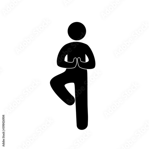 Tree poses of a person