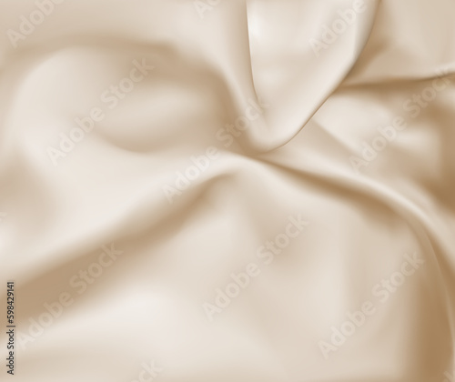 Smooth silk fabric luxury background. Vector illustration