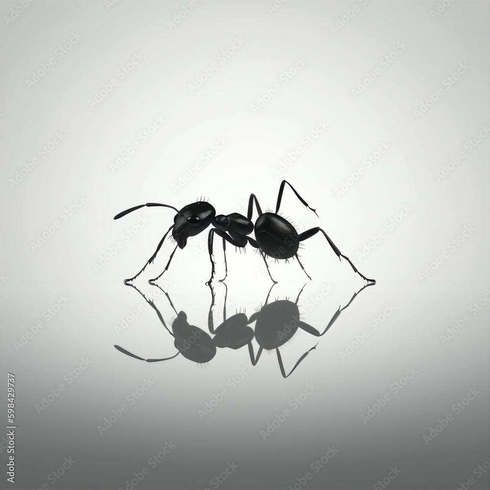 silhouette of ant isolated vector illustration on white background for ...
