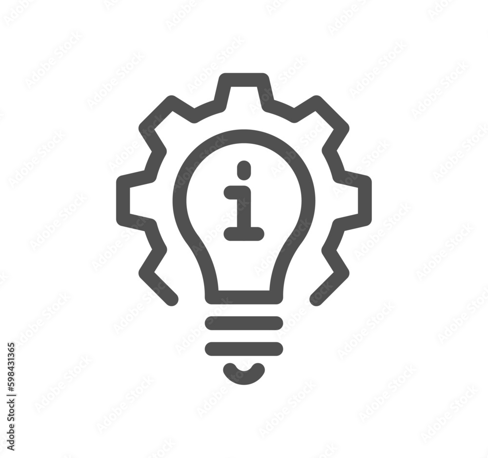 Info and help desk icon outline and linear vector. Info and help desk icon outline and linear vector.