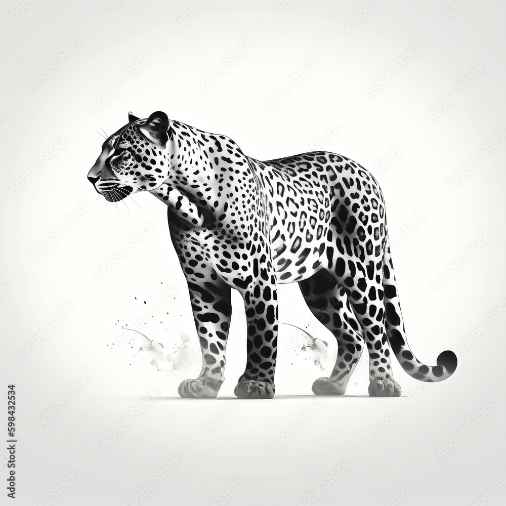 silhouette of cheetah isolated vector illustration on white background for animal logo, graphic icon, and modern home décor. perfect for wildlife and safari-themed designs. generative ai silhouette of cheetah isolated vector illustration on white background for animal logo, graphic icon, and modern home décor. perfect for wildlife and safari-themed designs. generative ai