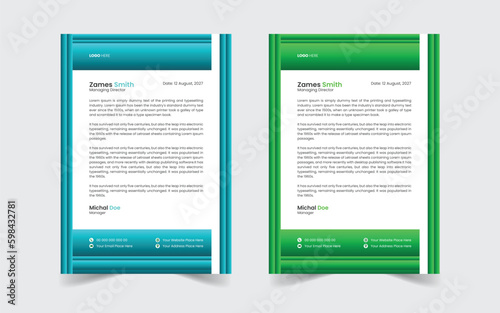 The Best And Most Exceptional, Wonderful Letterhead Design Template.  Modern Letterhead template. Flyer, Social Media, Email signature.
