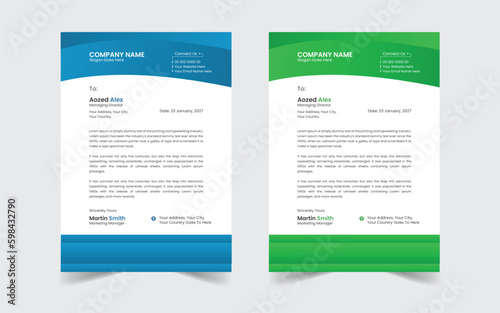 The Best And Most Exceptional, Wonderful Letterhead Design Template.  Modern Letterhead template. Flyer, Social Media, Email signature.
