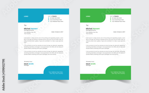 The Best And Most Exceptional, Wonderful Letterhead Design Template.  Modern Letterhead template. Flyer, Social Media, Email signature.
