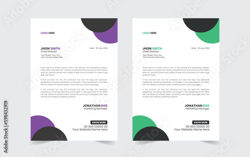 The Best And Most Exceptional, Wonderful Letterhead Design Template.  Modern Letterhead template. Flyer, Social Media, Email signature.
