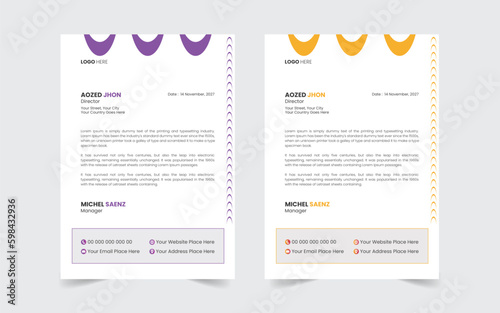 The Best And Most Exceptional, Wonderful Letterhead Design Template.  Modern Letterhead template. Flyer, Social Media, Email signature.
