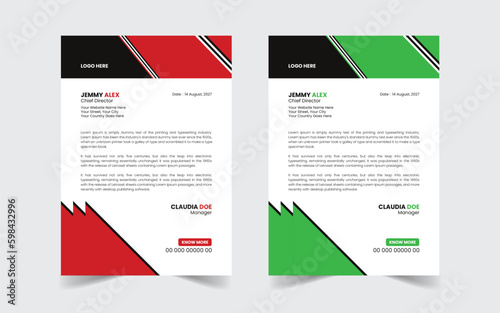 The Best And Most Exceptional, Wonderful Letterhead Design Template.  Modern Letterhead template. Flyer, Social Media, Email signature.

