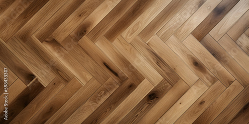 Elegant Oak  Parquet Wood Texture Oak Floor Background  Top View   generative AI