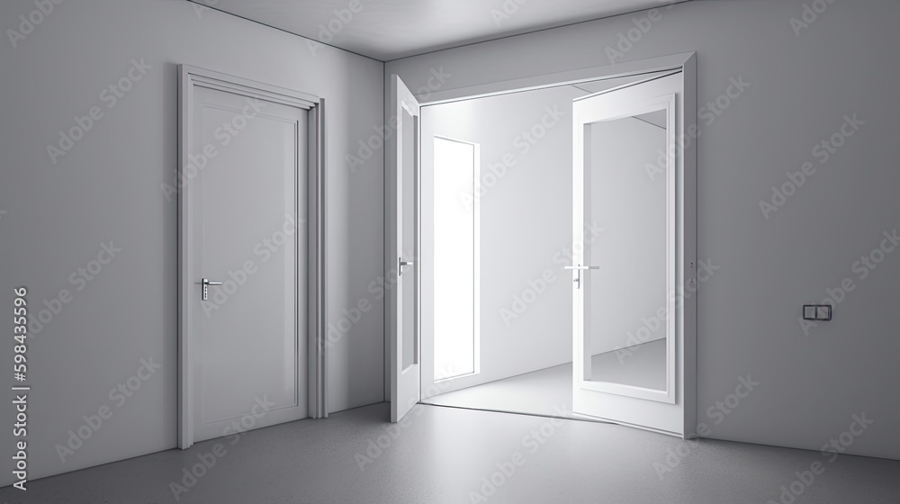 Aluminum modern entrance to a luxury house where the door is alsó remarkable. Generative AI Technology Aluminum modern entrance to a luxury house where the door is alsó remarkable. Generative AI Technology