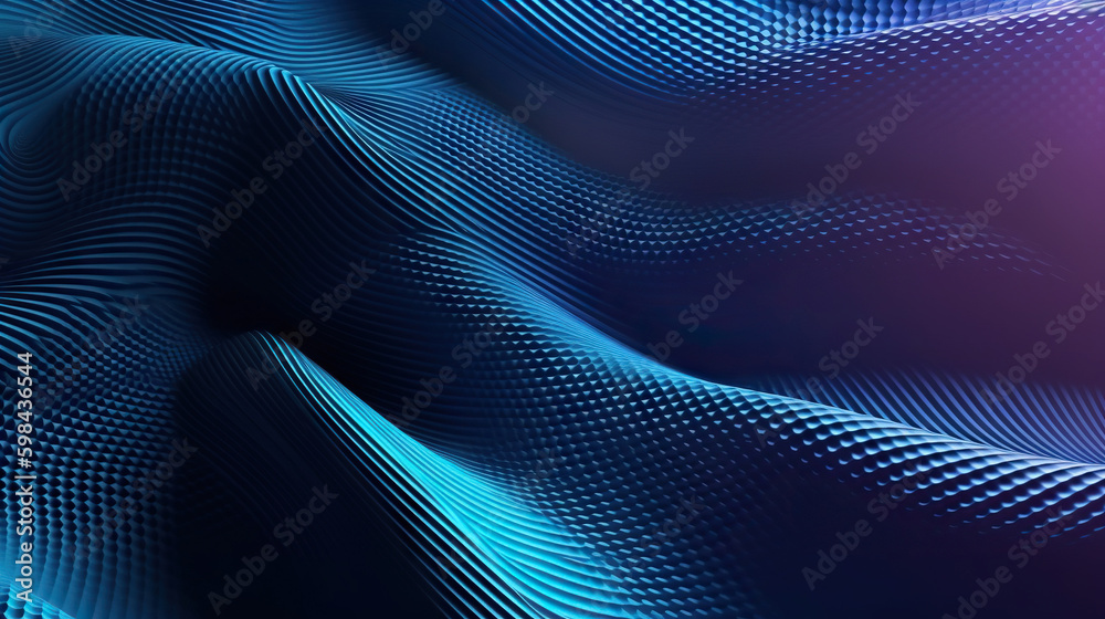 Modern digital abstract 3D background. Copy space. Based on Generative AI Modern digital abstract 3D background. Copy space. Based on Generative AI