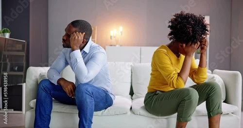 Sad Couple Family Problems And Divorce