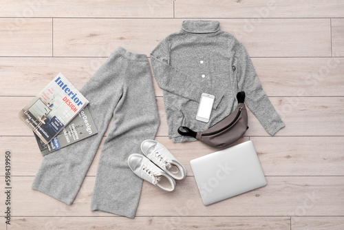 Stylish clothes with access...