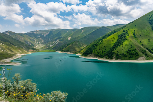 lake Kezenoy Am in the mountains of Chechnya photo