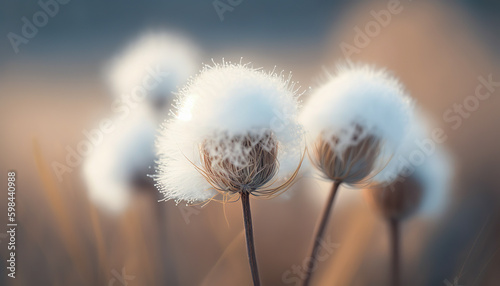 Milkweed - Soft Focus - Generative AI