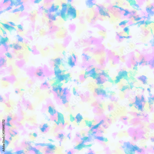 Tie dye shibori pattern. Watercolour abstract texture.