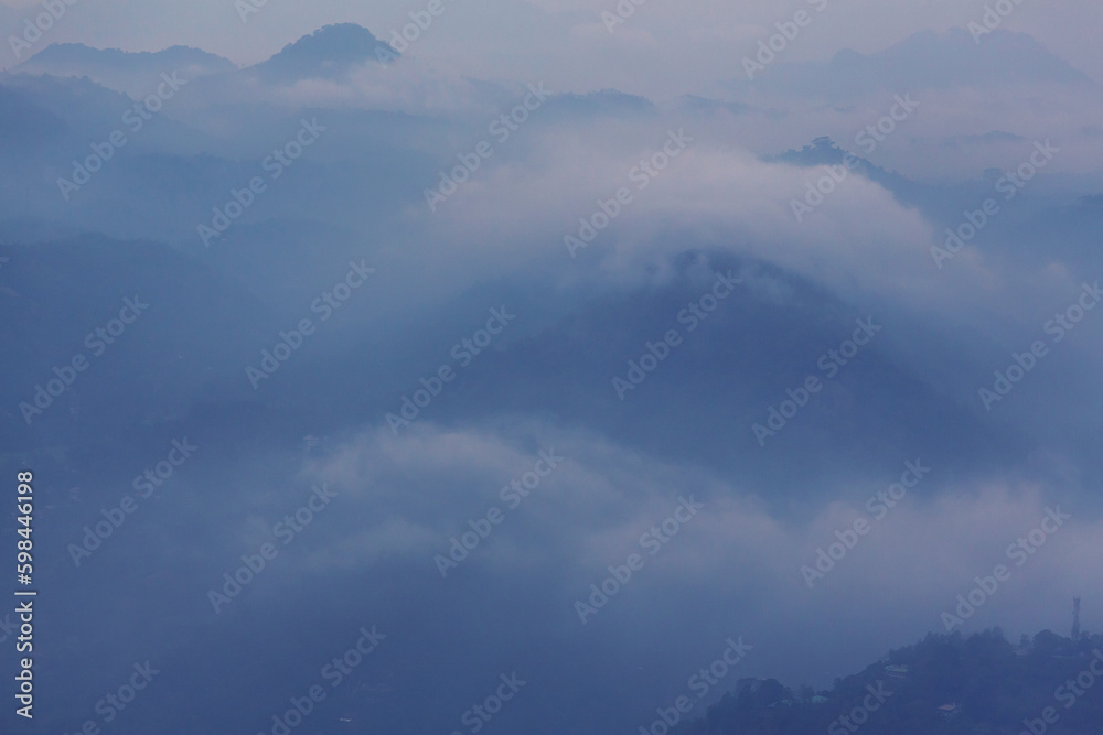 Obraz premium Mountains silhouette