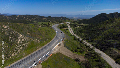 Interstate 5 Highway near Castaic, California