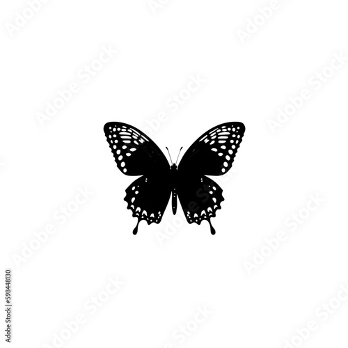 Nature Butterfly Vector Logo Fitness Sports Icon Tattoo SVG