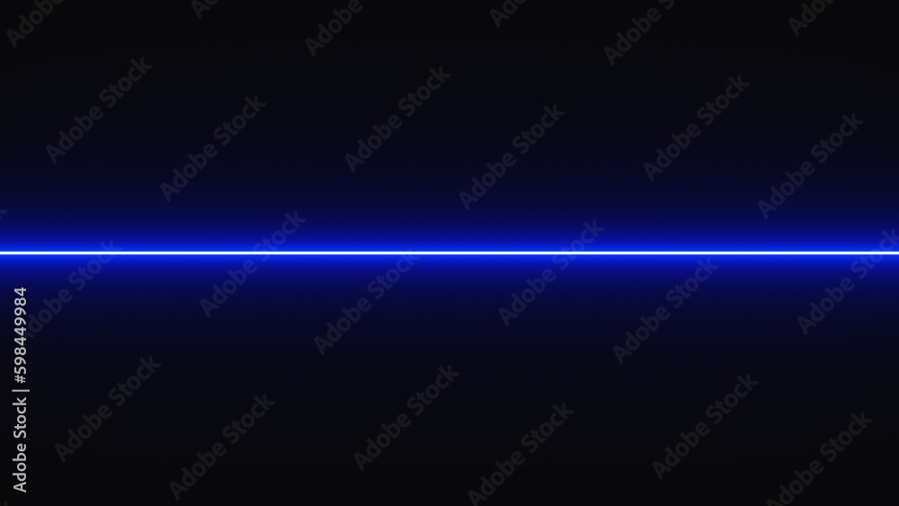 blue neon line	
