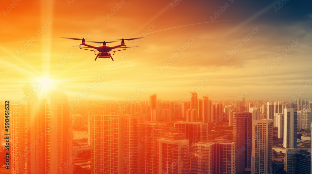 futuristic dron delivery futuristic dron delivery
