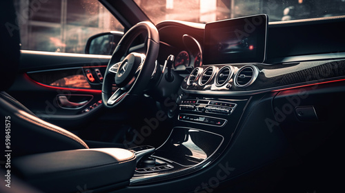Fotografiet interior of a car