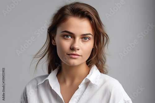 young adult woman with appr...
