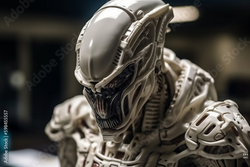 intelligent extraterrestrial, alien being or artificial intelligence robot. Generative AI