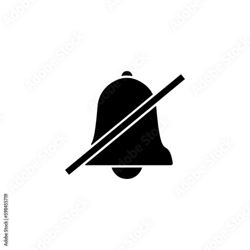 Bell Icon vector in trendy flat style isolated. Notification symbol web site design