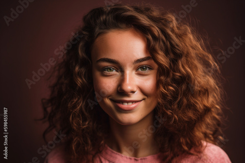 A young woman with a natura...