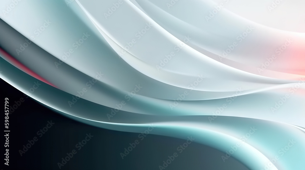 Fototapeta premium Modern digital abstract 3D background. Copy space. Based on Generative AI