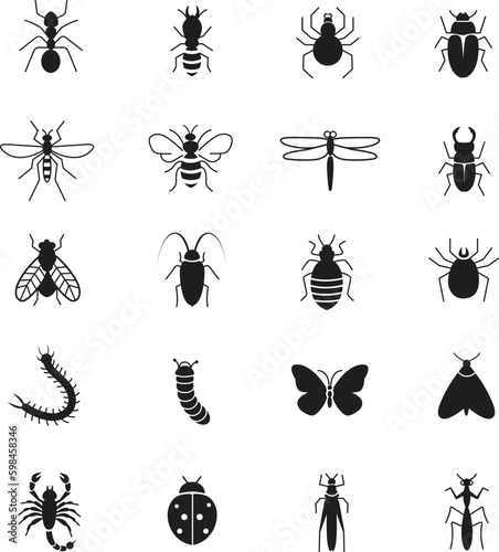 set of insects