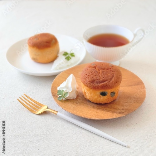 Konstfotografi cup of tea and cake