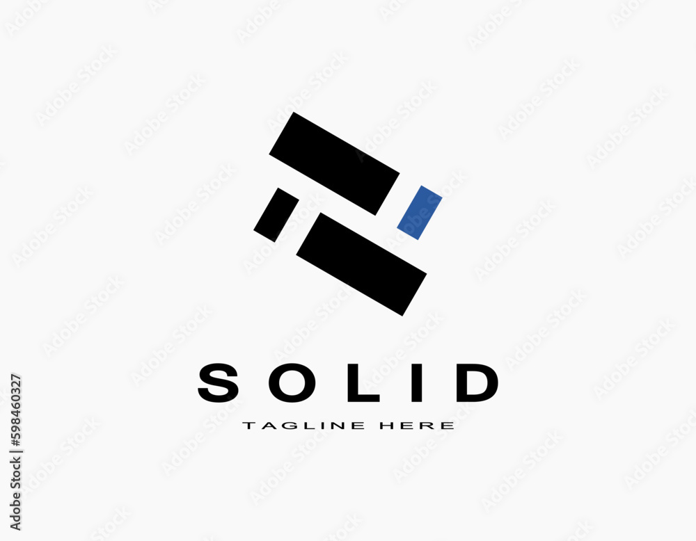 Simple logo with solid concept. Creative design with four bars. Suitable for business, teamwork, technology, AI. Simple logo with solid concept. Creative design with four bars. Suitable for business, teamwork, technology, AI.
