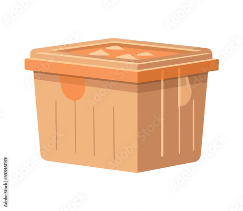 plastic container template icon Generative AI