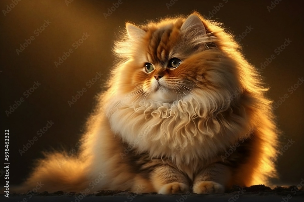 Big Fluffy Orange Cat