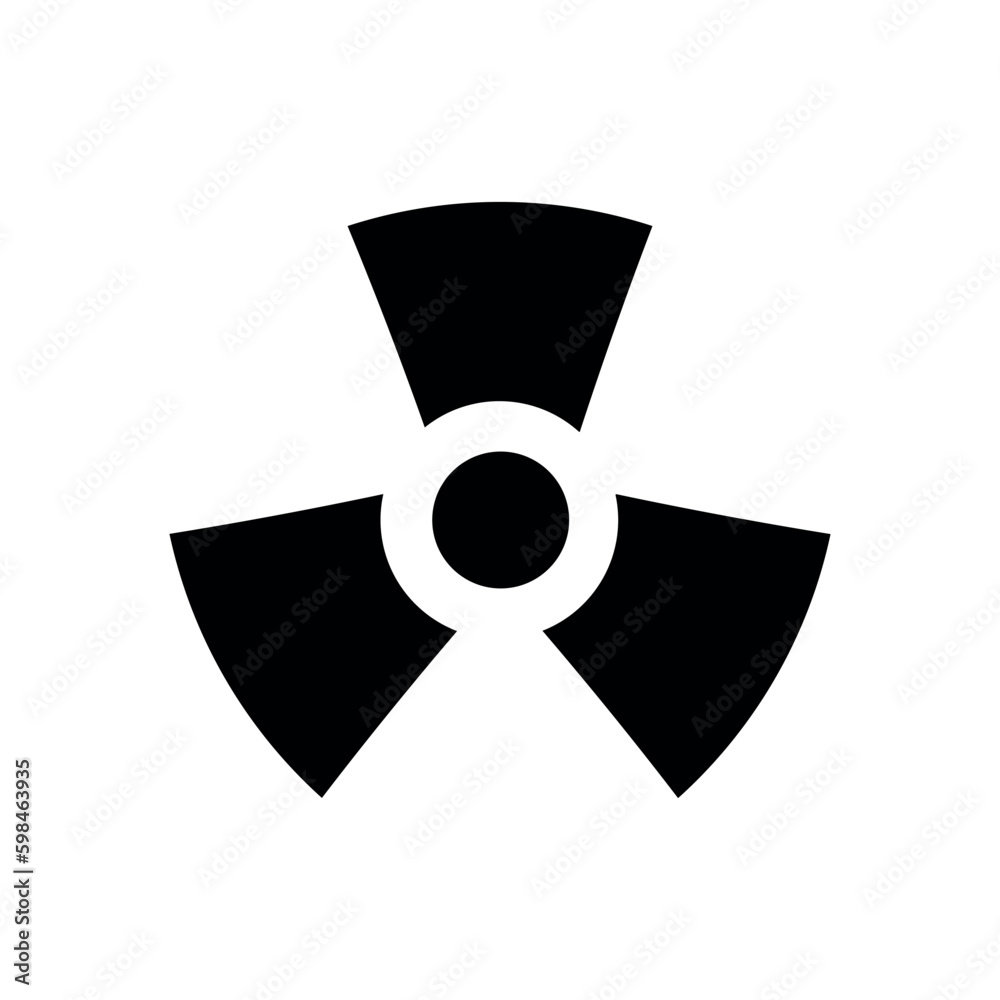 Vector flat danger sign isolated on white background Vector flat danger sign isolated on white background
