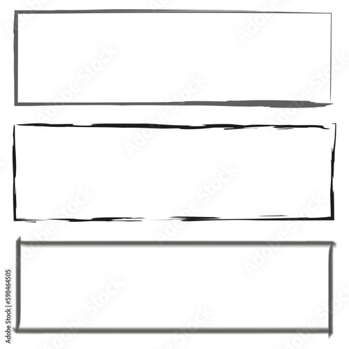 Square, rectangle scribbling, sketchy, sketch doodle lines element. Random wavy, billowy, waving lines. Vector illustration. 