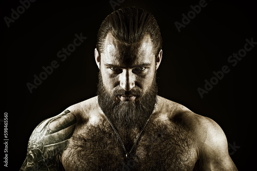 brutal muscular man