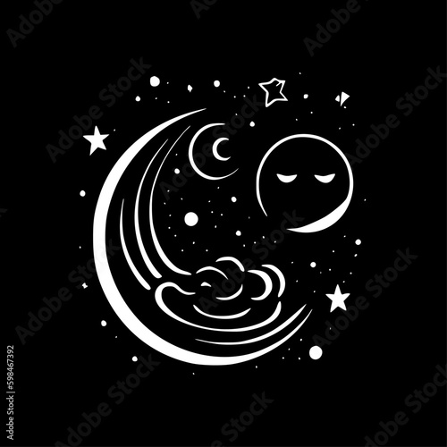 Celestial - Minimalist and Flat Logo - Vector illustration