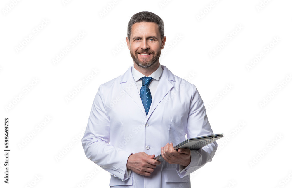 happy doctor presenting ehealth on background. photo of ehealth and doctor man with tablet. happy doctor presenting ehealth on background. photo of ehealth and doctor man with tablet.