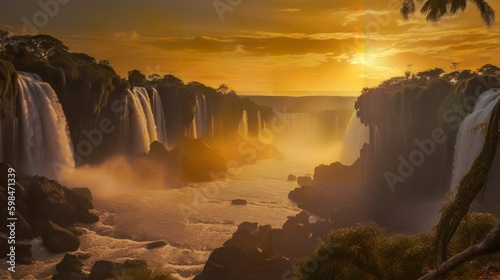 Sunset Magic: Embracing the Golden Hour at Iguazu Falls