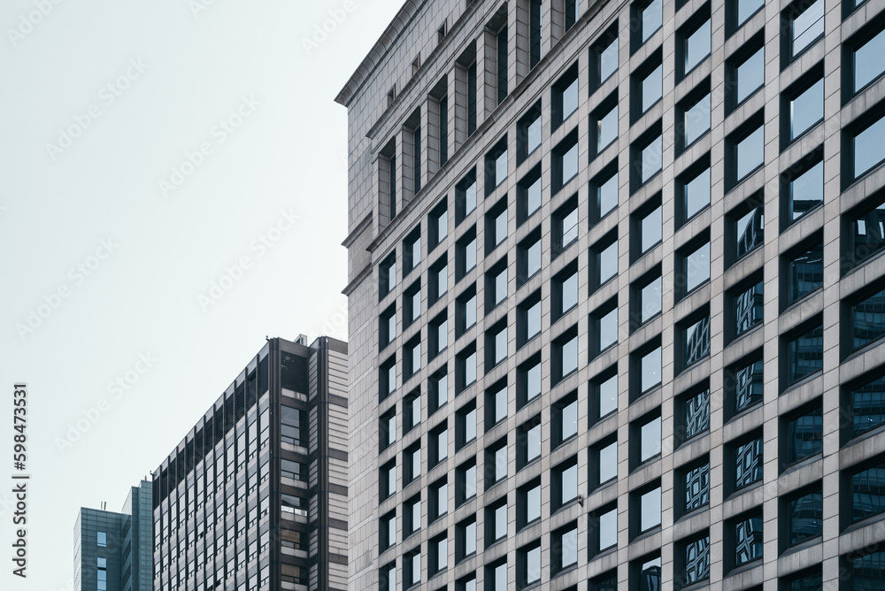 Geometry building shape in urban city Geometry building shape in urban city