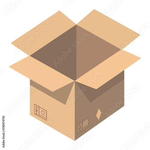 classic open carton box packing Generative AI